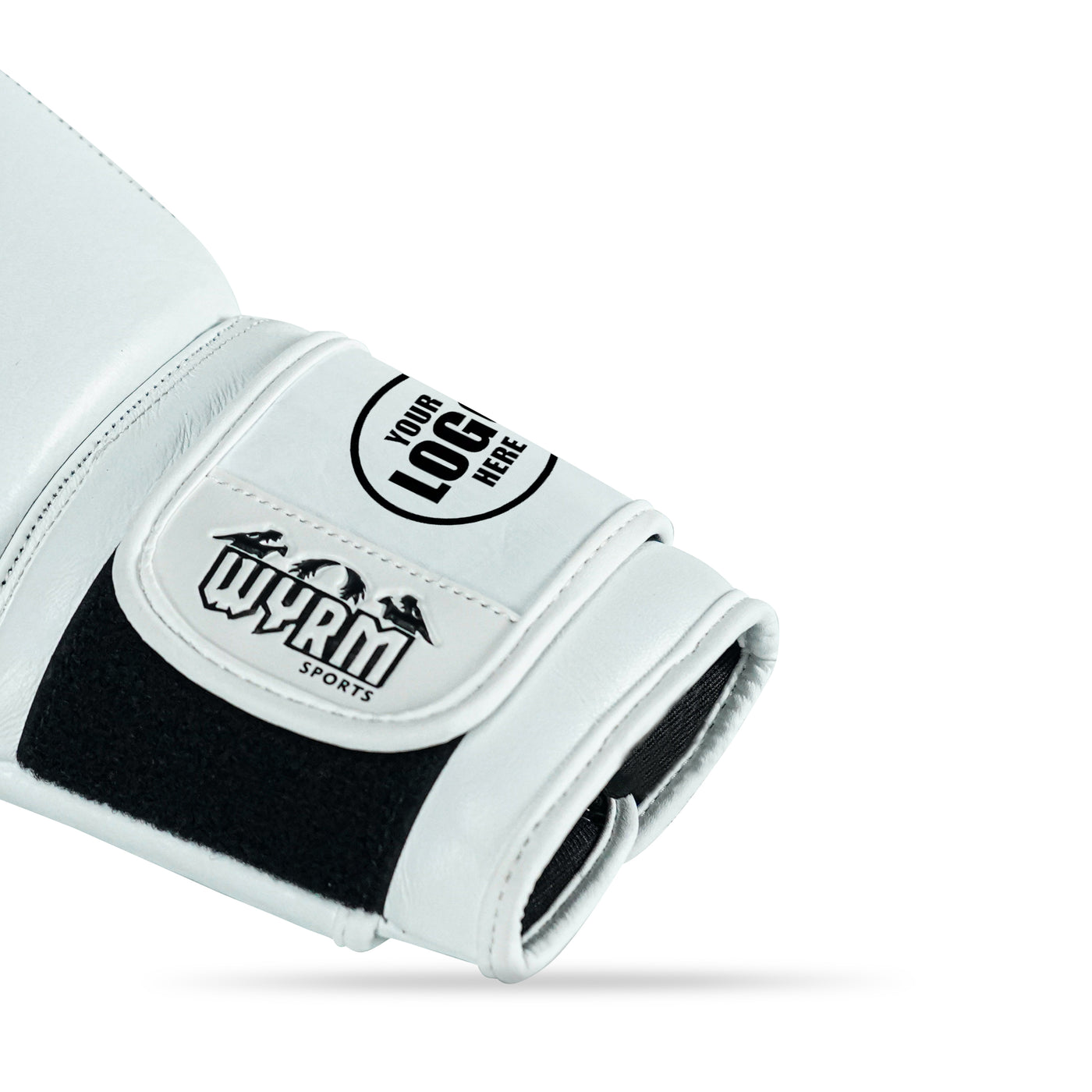 Custom White Genuine Leather Boxing Training Gloves C26