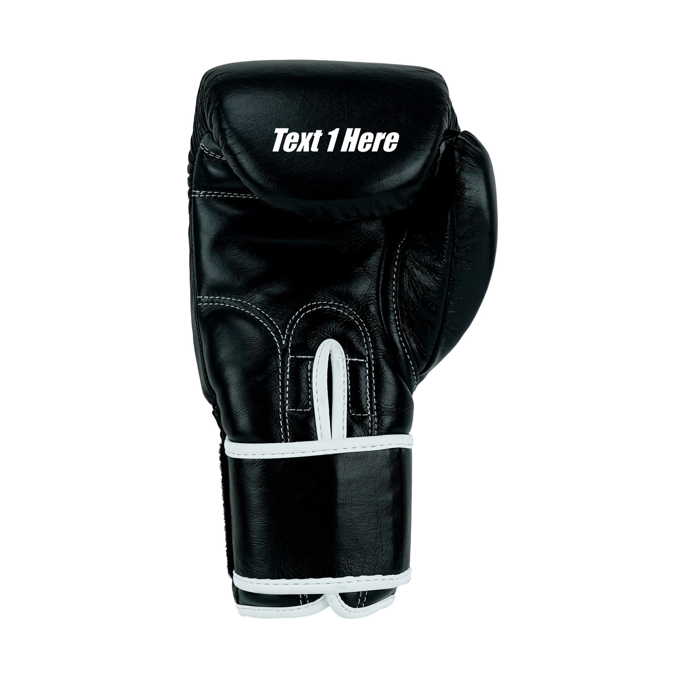 Custom Black Genuine Leather Boxing Training Gloves  C33