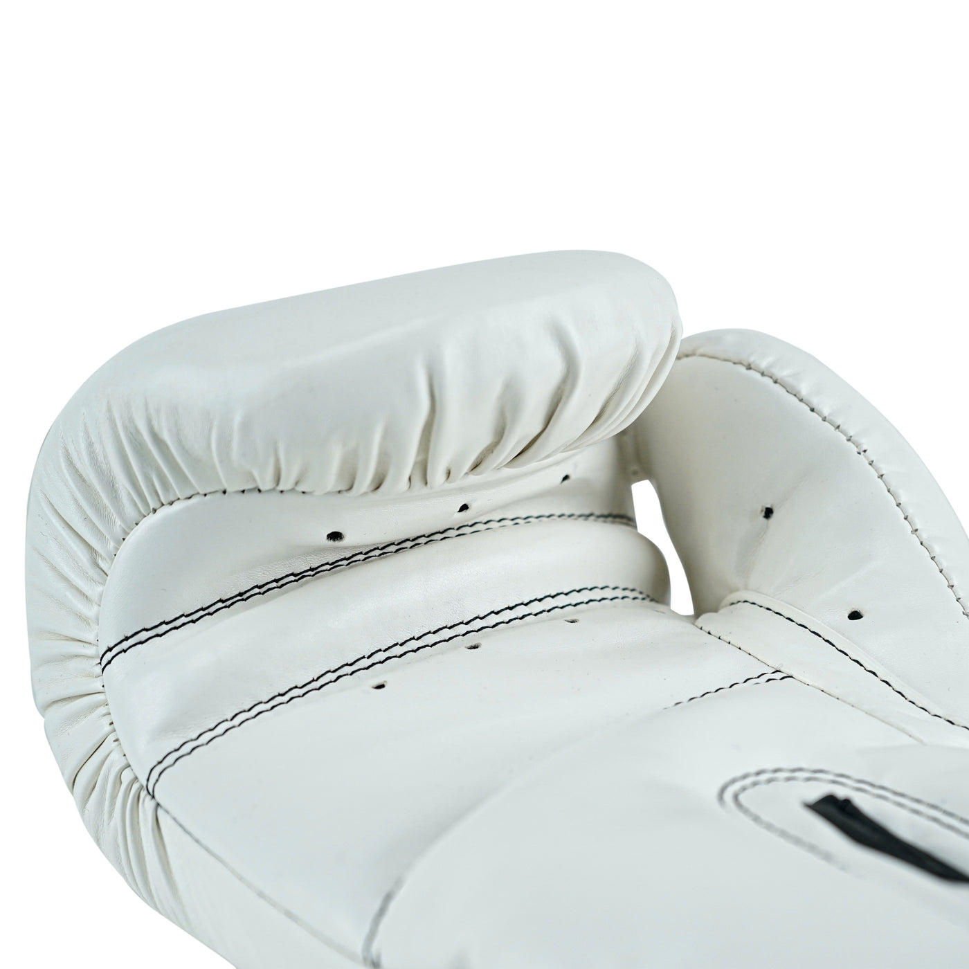 Custom White PU Leather Boxing Training Gloves C14