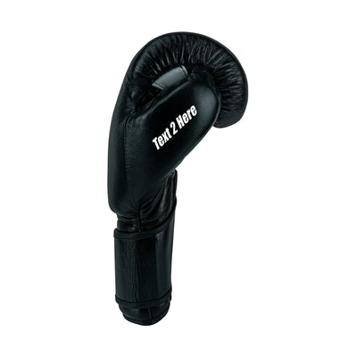Custom Black Genuine Leather Boxing Training Gloves  C21