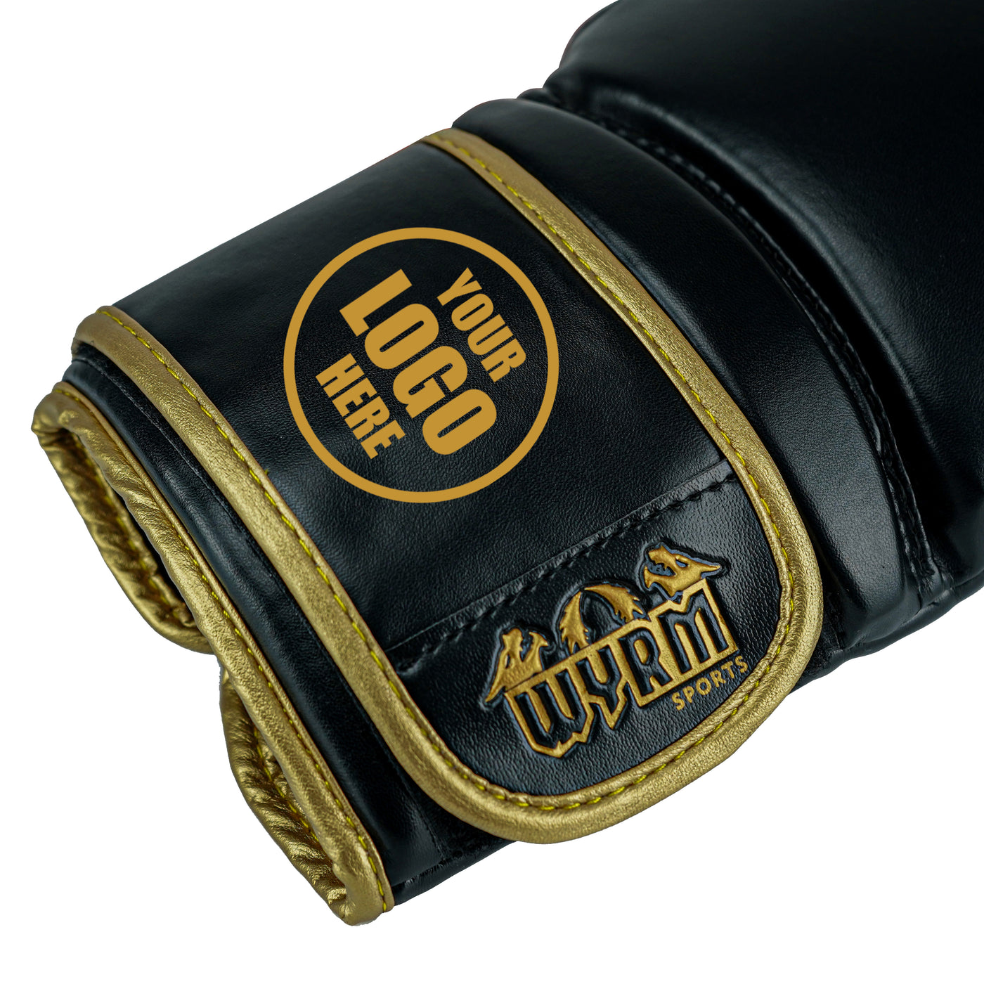 Custom Black PU Leather Boxing Training Gloves  C12