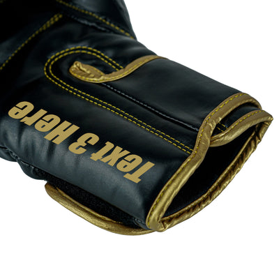 Custom Black PU Leather Boxing Training Gloves  C12