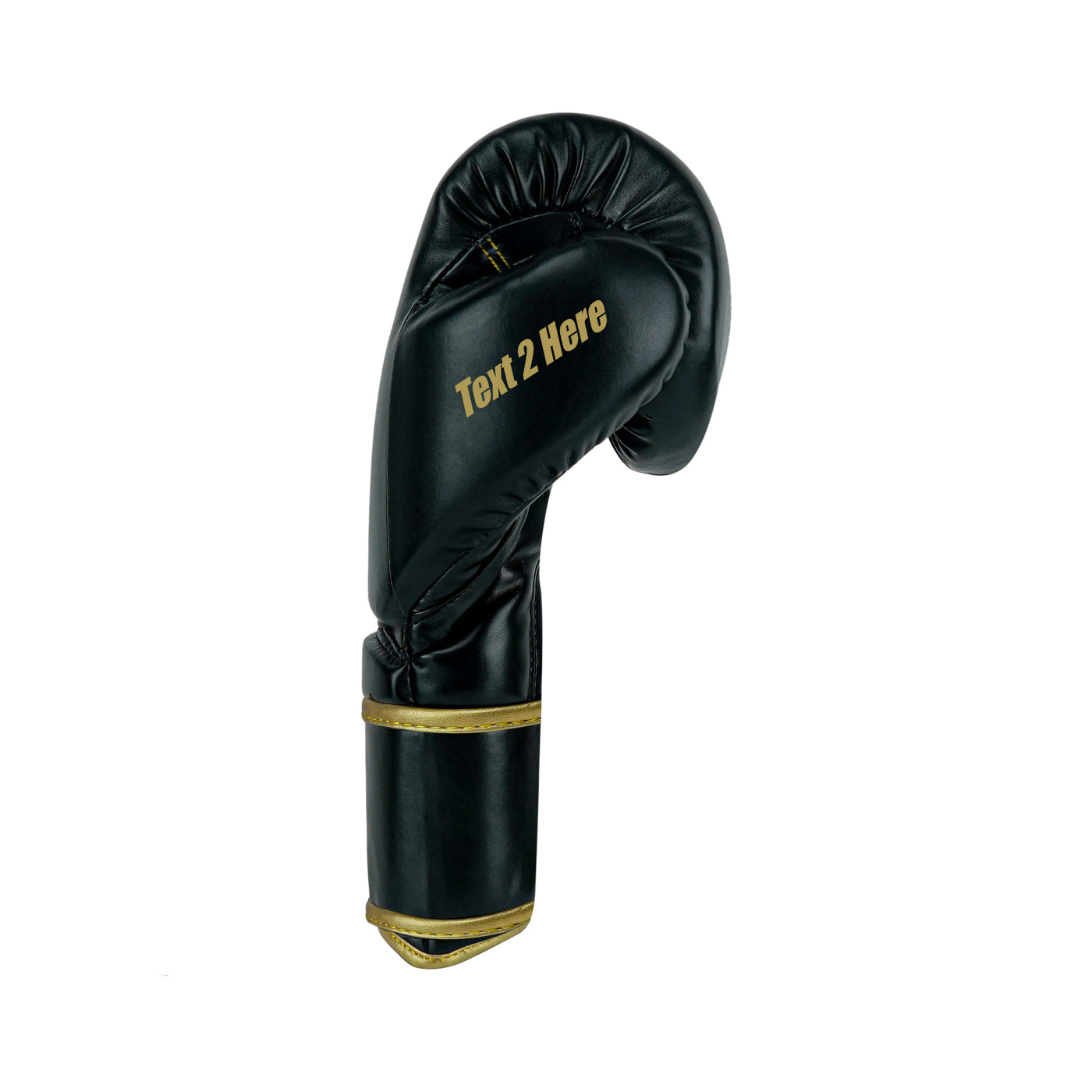 Custom Black PU Leather Boxing Training Gloves  C12