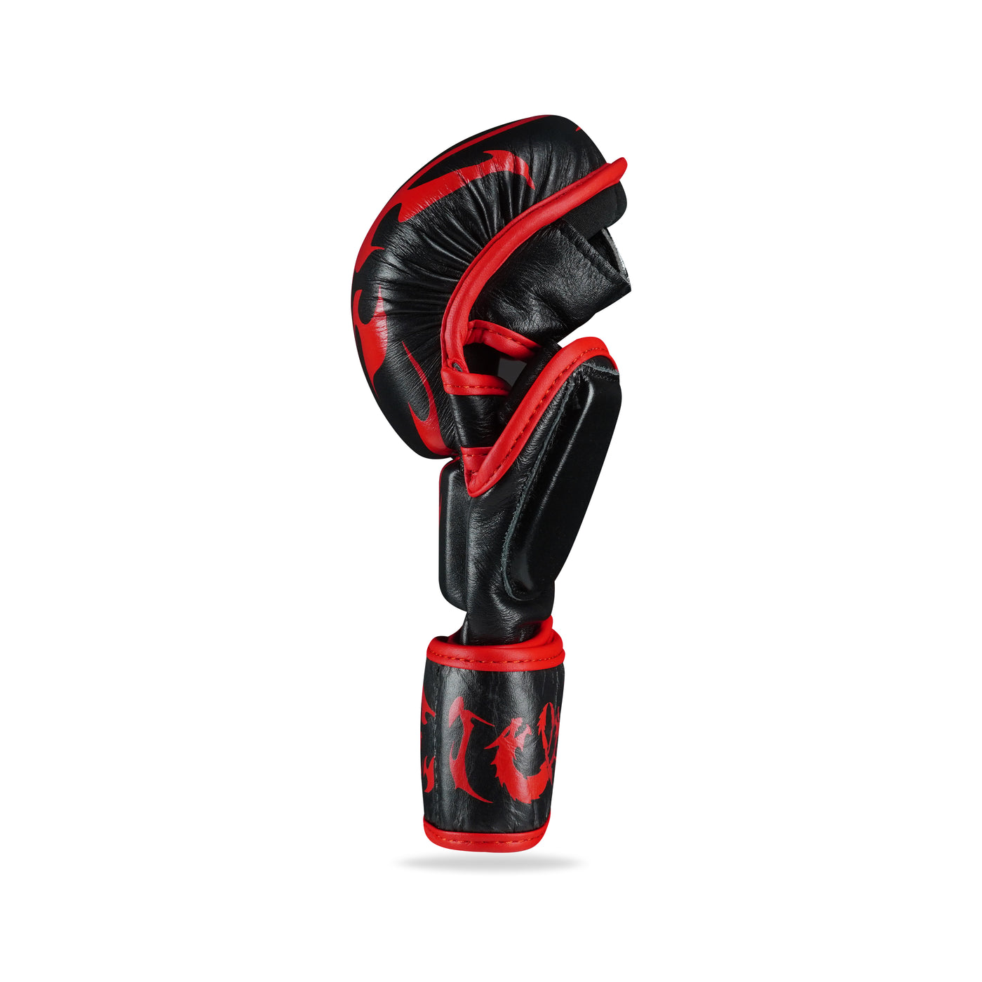 Canelo Black/Red Genuine Leather MMA Training Gloves