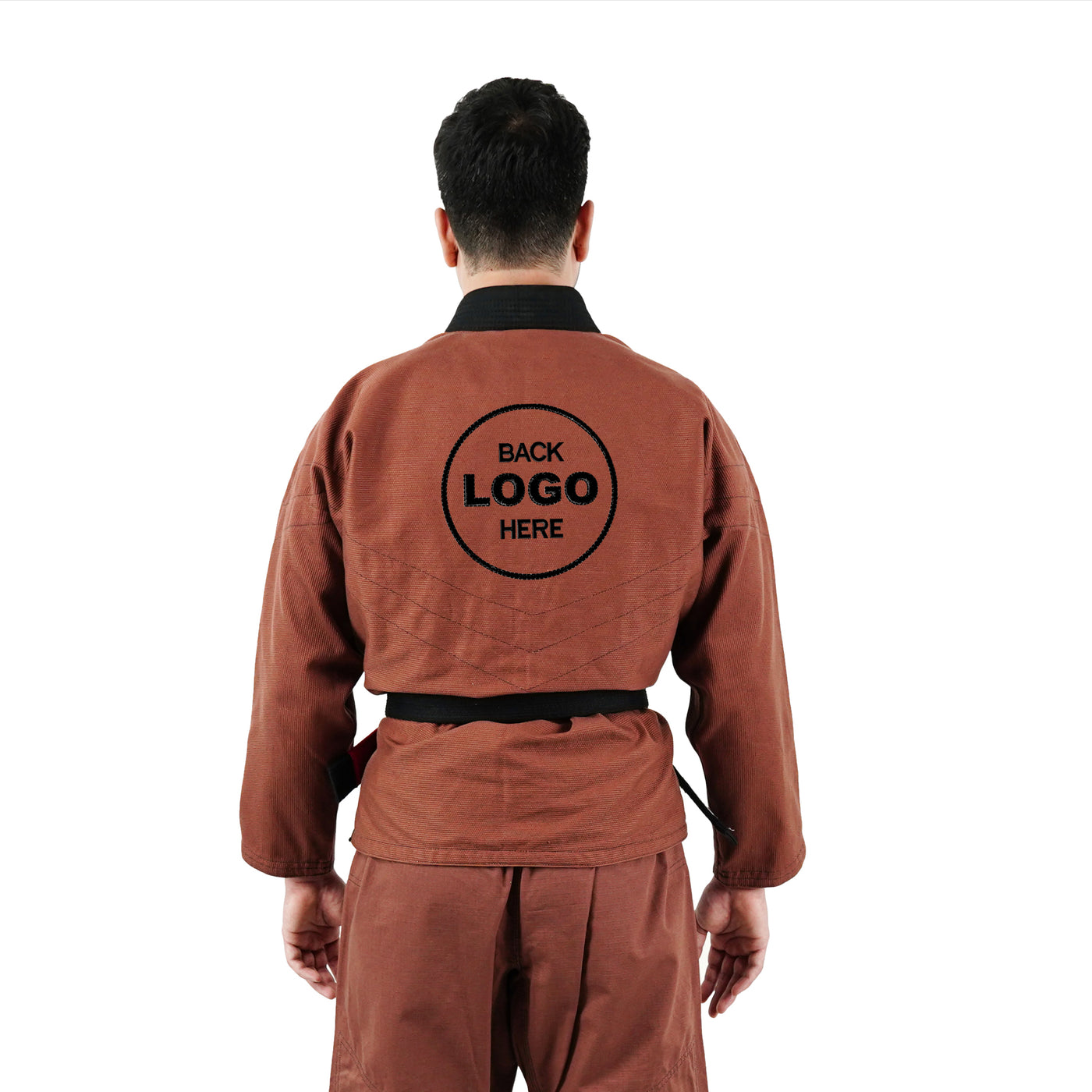 Premium Customized Logo Brown with Black Lapel Brazilian Jiu Jitsu Gi