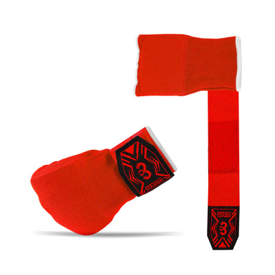 Red Inner Gel Gloves With Strap