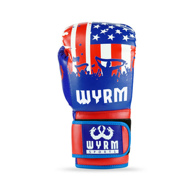 Patriotic United States Leather Boxing Gloves