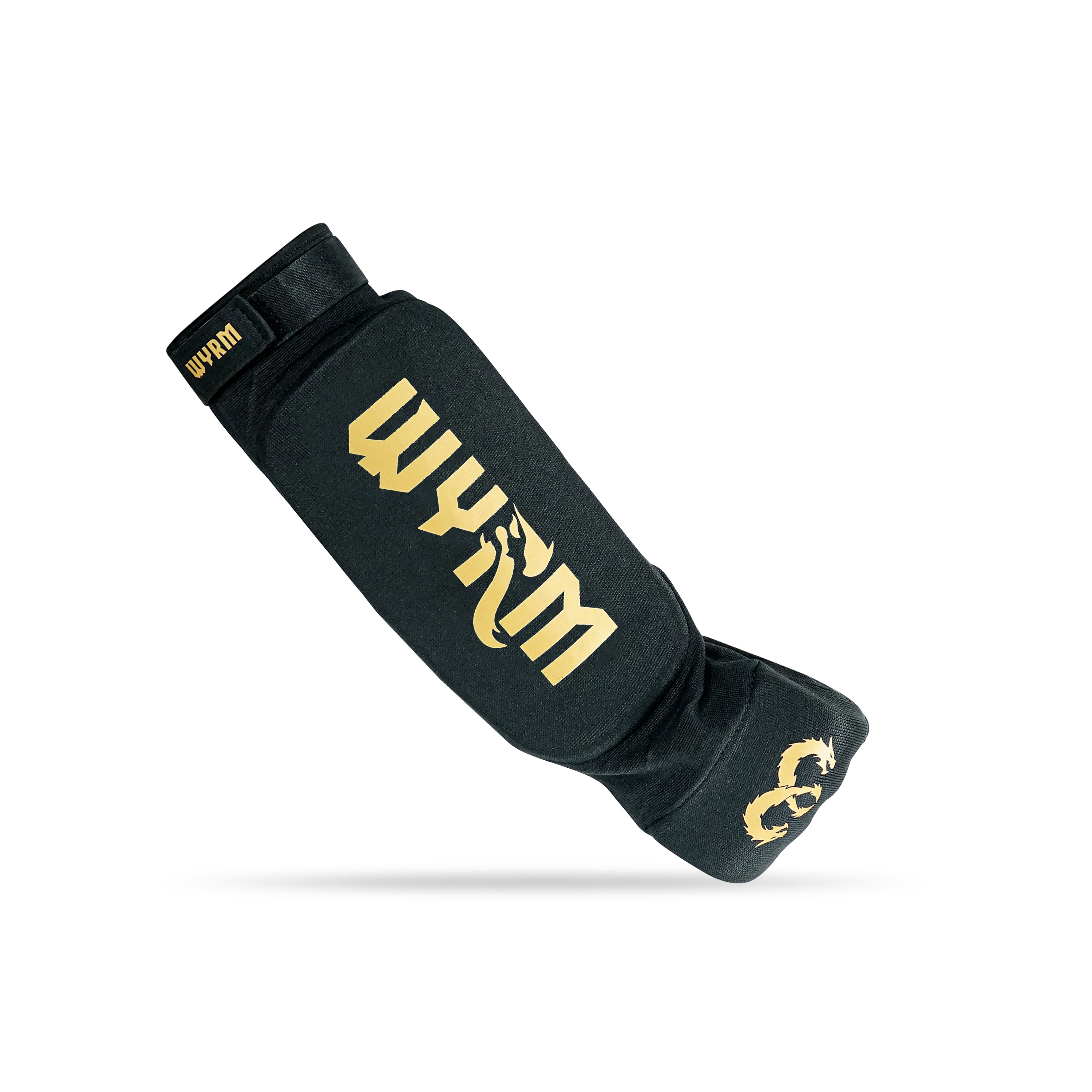 Forearm Pad Black With Hand Protector FPH13 – Wyrm Sports