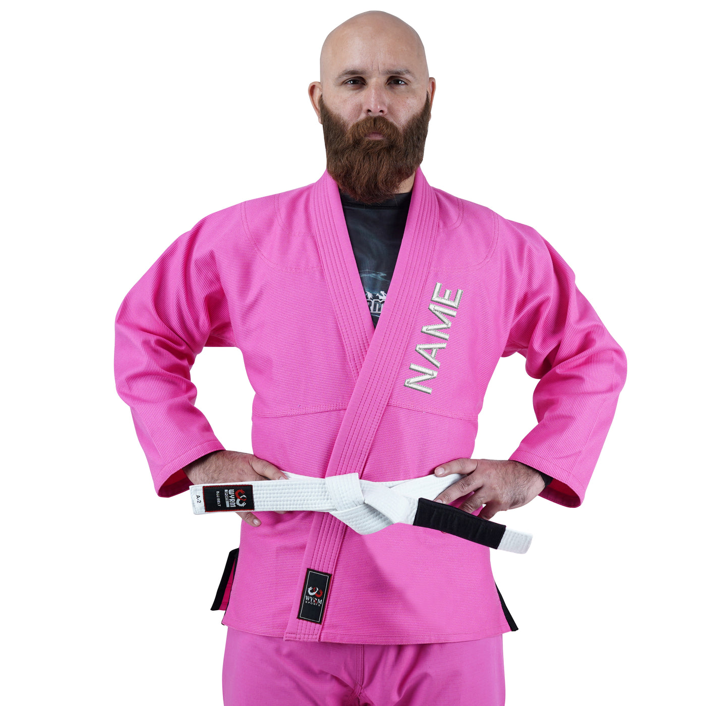 Customized Logo Pink Brazilian Jiu Jitsu Gi
