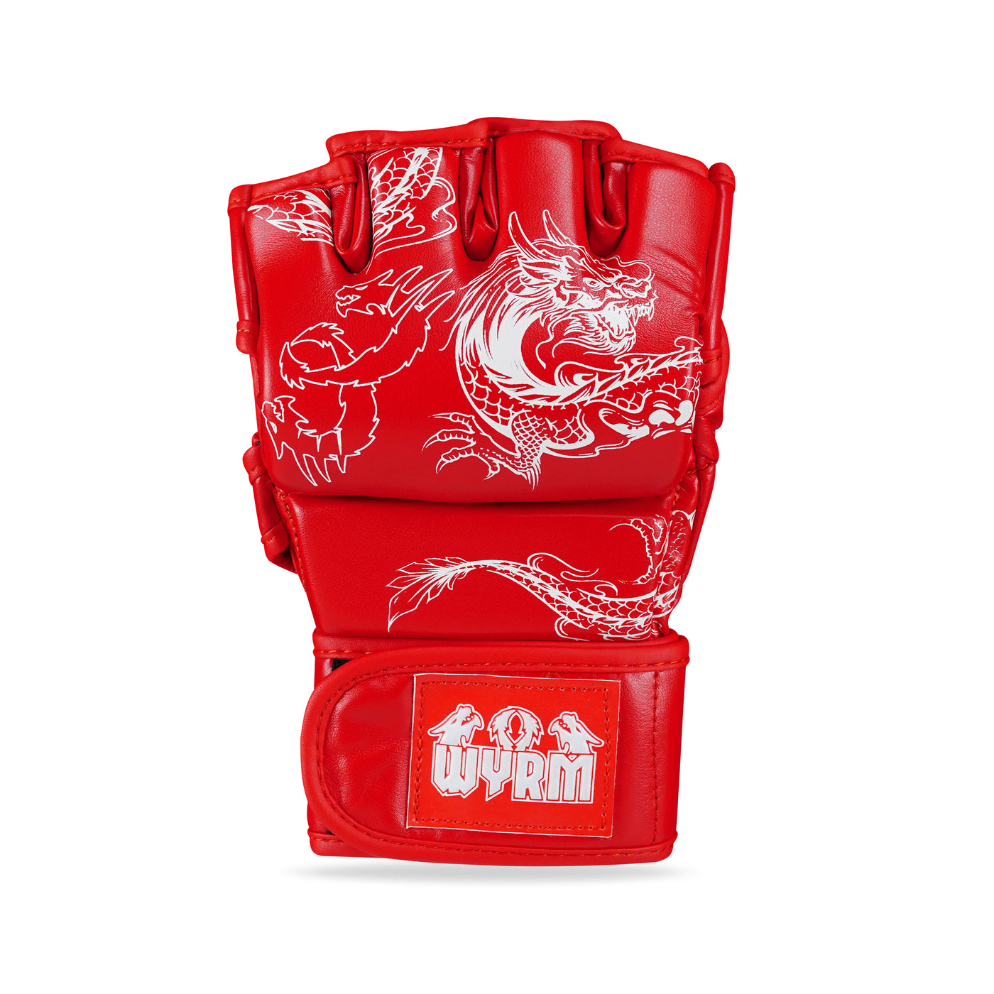 Dragon Red/White MMA Fight Gloves