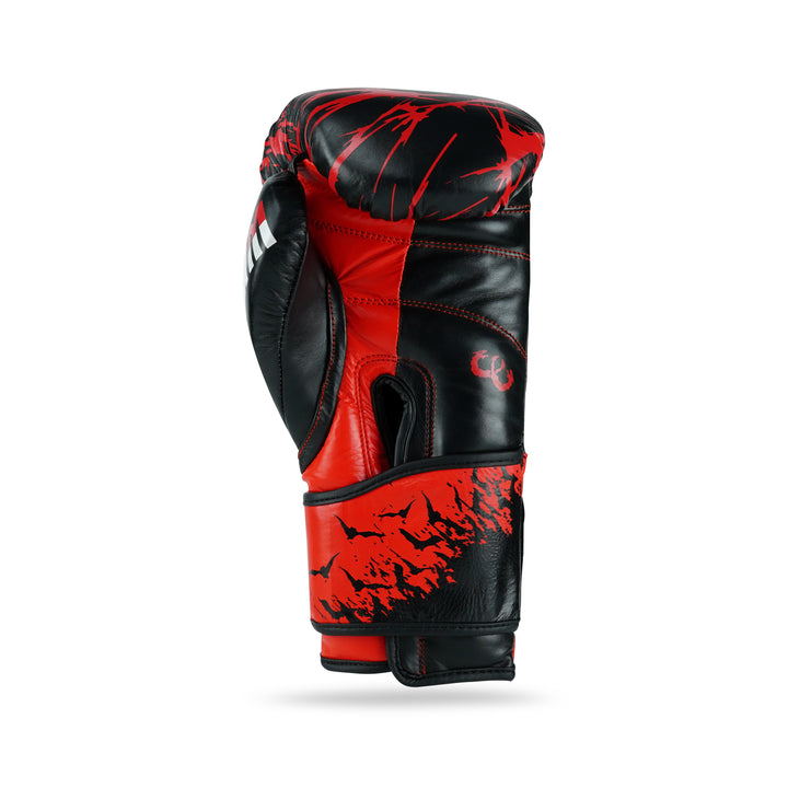 Skull Red/Black Genuine Leather Boxing Gloves – Wyrm Sports