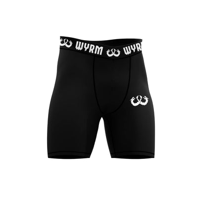 WYRM Basic Black Compression Shorts