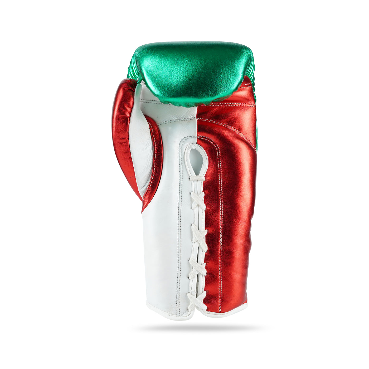 WYRM Deluxe Red/Green Pro Boxing Genuine Leather Gloves
