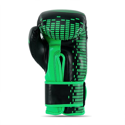 Pulse Green/Black Leather Boxing Gloves
