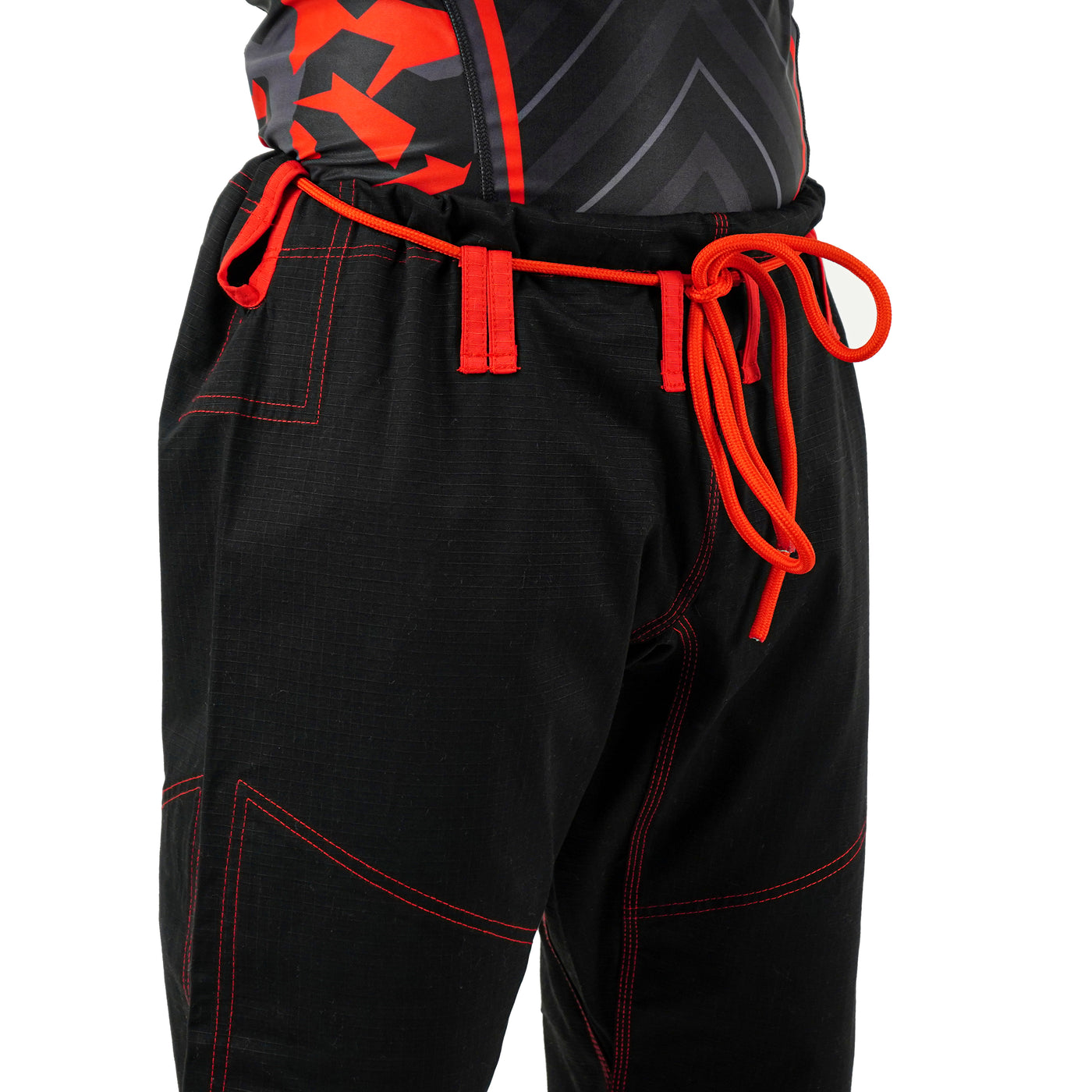 Premium Custom Black with Thunder Red Brazilian Jiu Jitsu Gi