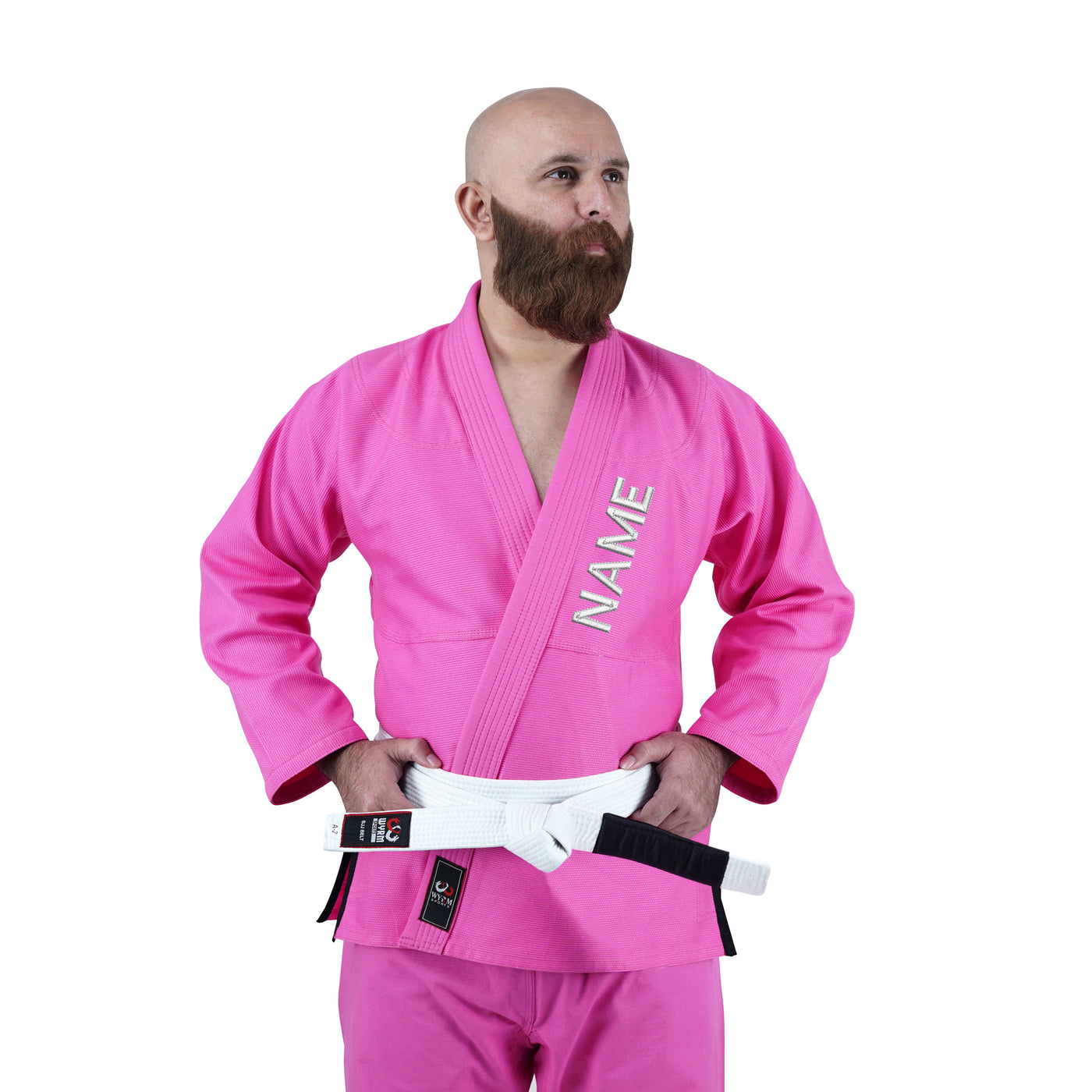 Customized Logo Pink Brazilian Jiu Jitsu Gi