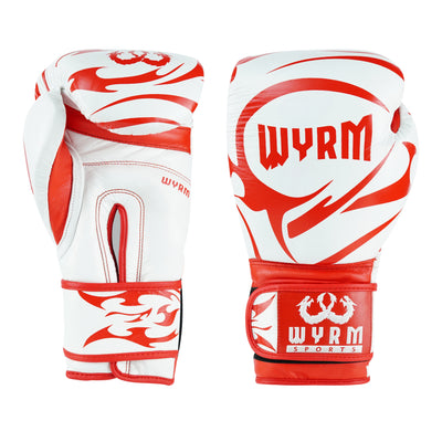 Canelo Red/White Genuine Leather Boxing Gloves