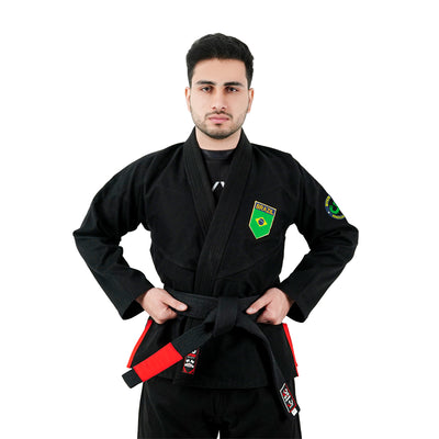 Brazilian Black Brazilian Jiu Jitsu Gi With Built-in Rash Guard