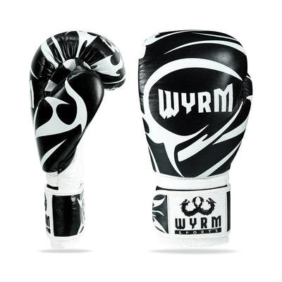 Canelo Black/White Genuine Leather Boxing Gloves