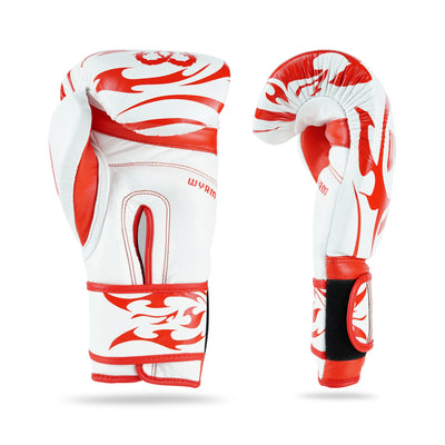 Canelo Red/White Genuine Leather Boxing Gloves
