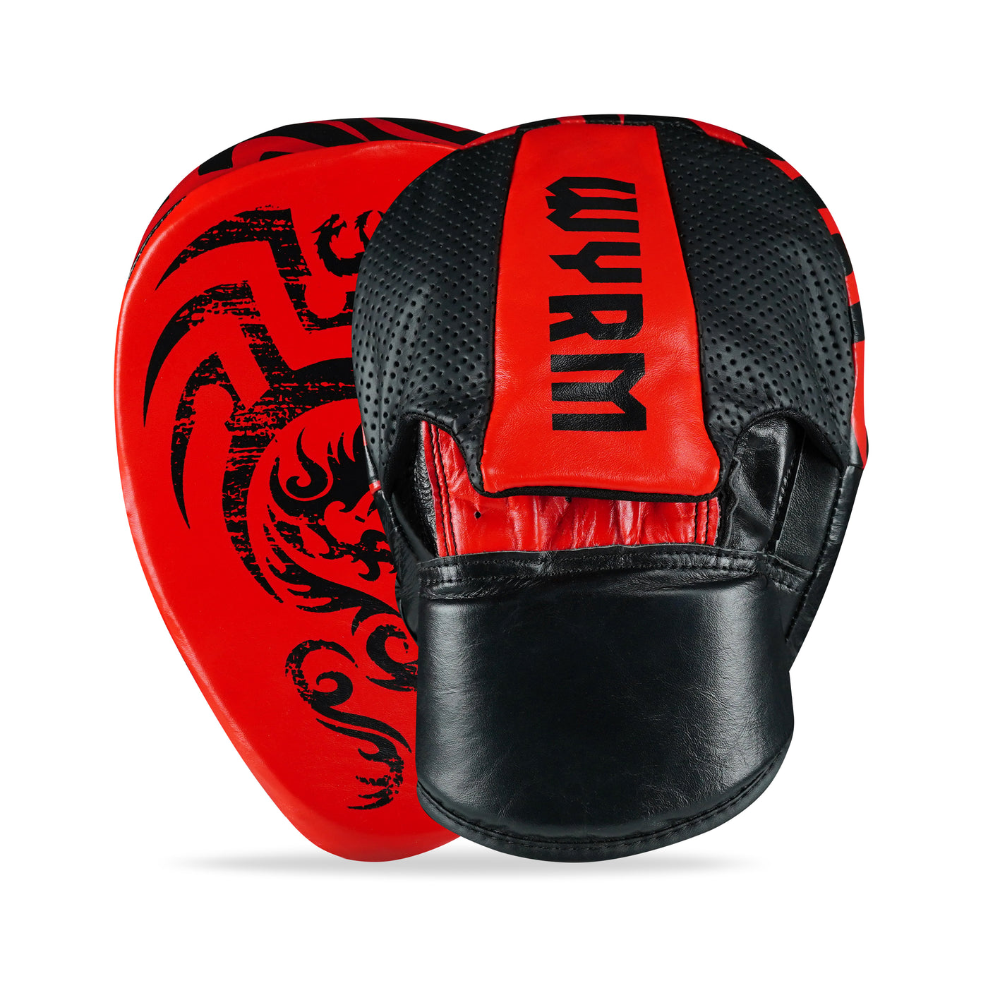 Pounder Black/Red Genuine Leather Focus Pads