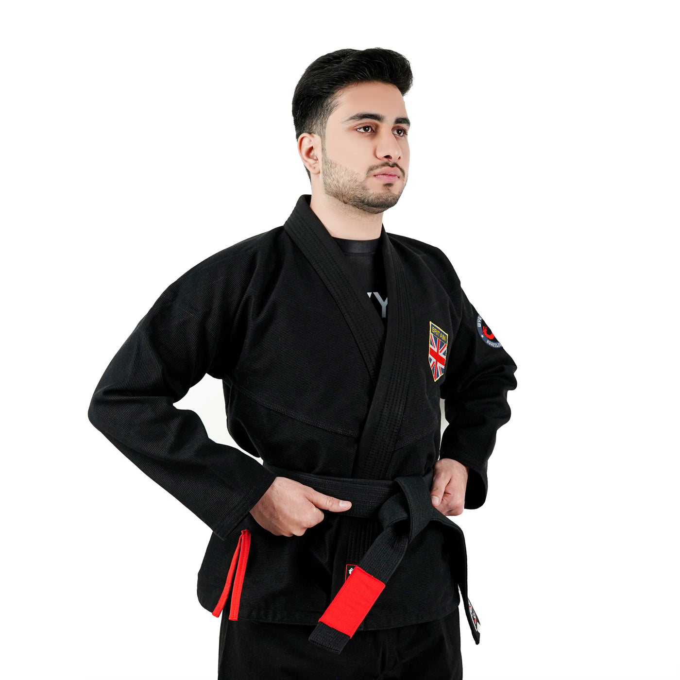 British Black Brazilian Jiu Jitsu Gi With Built-in Rash Guard
