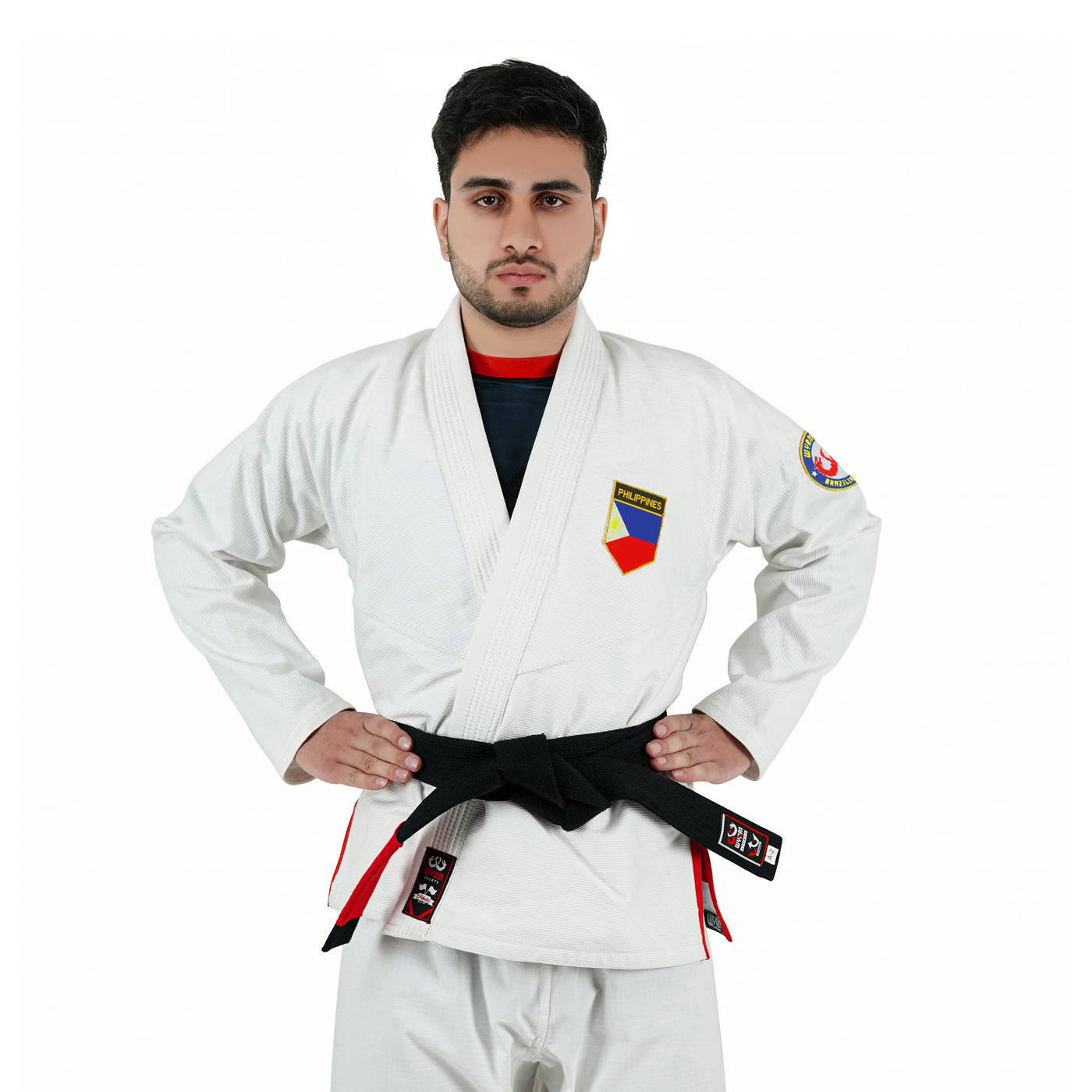 Pinoy Rash Guard Filipino White Brazilian Jiu Jitsu Gi With Built-in Rash Guard – Wyrm ...