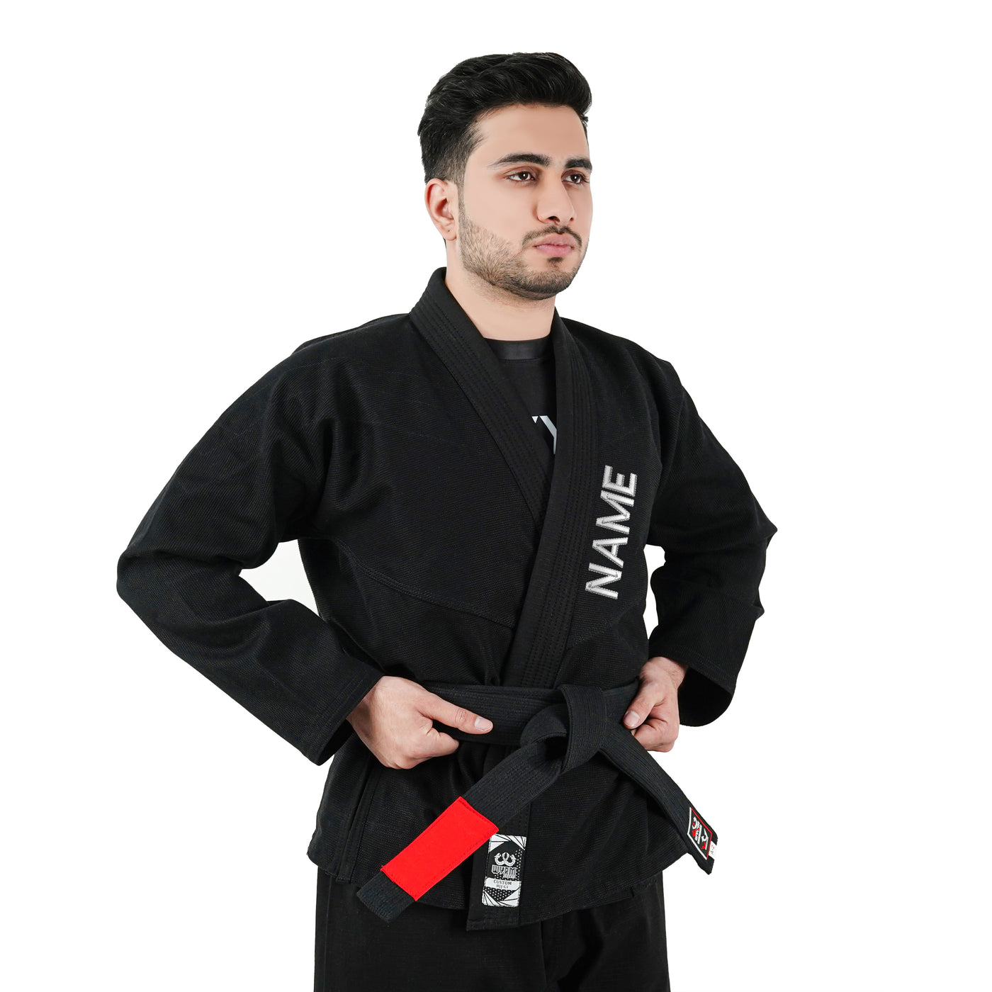 Premium Customized Logo Black Brazilian Jiu Jitsu Gi