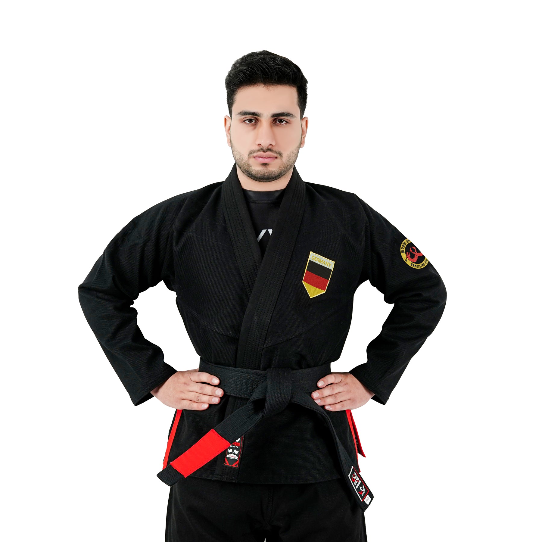 German Rash Guard German Black Brazilian Jiu Jitsu Gi With Built-in Rash Guard – Wyrm Sports