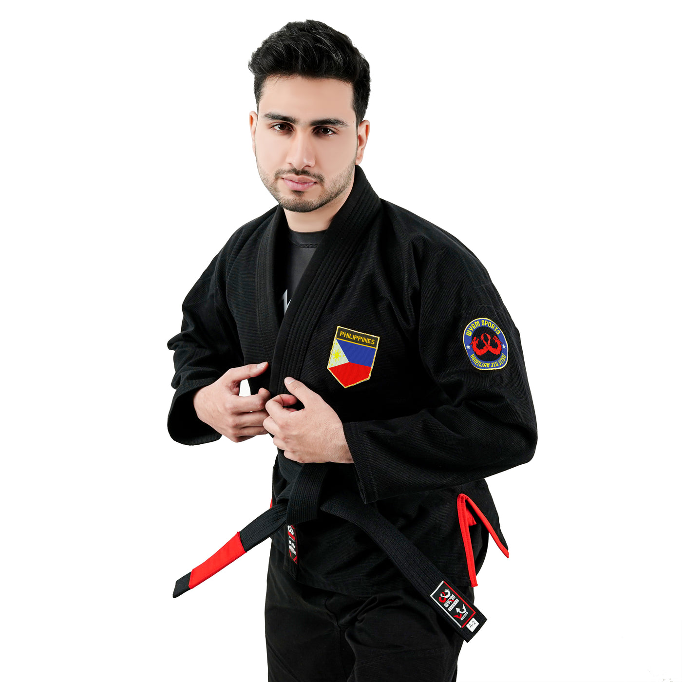 Filipino Black Brazilian Jiu Jitsu Gi With Built-in Rash Guard
