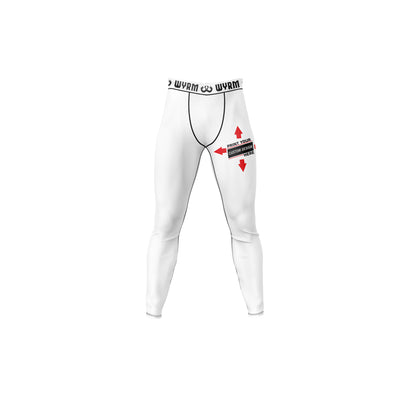 Customized White Compression Spats